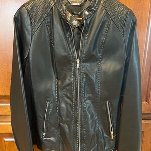 a.n.a Black Faux Leather Jacket